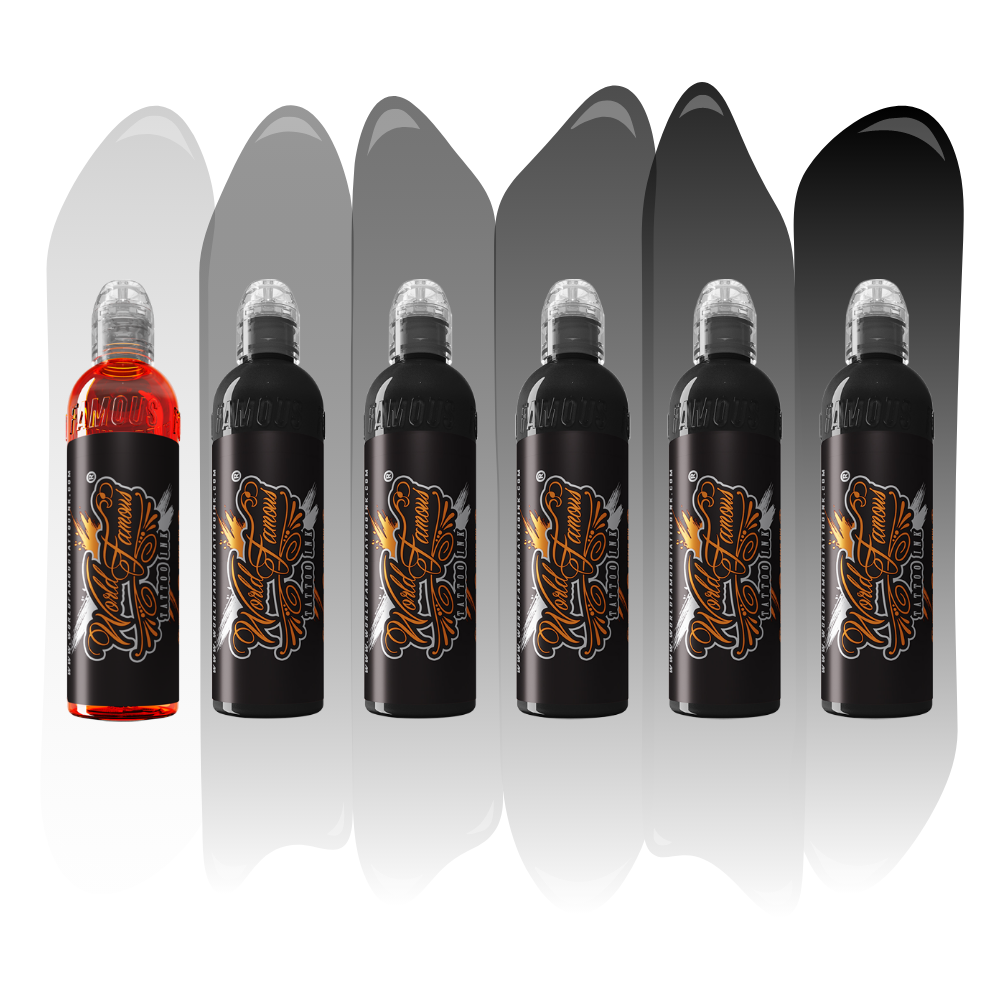 World Famous 5 Stage Shading Set — World Famous Tattoo Ink — Pick Size