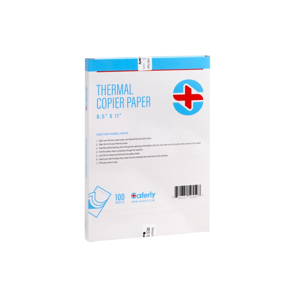 Free Gift - Saferly Tattoo Thermal Image Copier Stencil Paper — 8-1/2" x 11” — 100 Sheets
