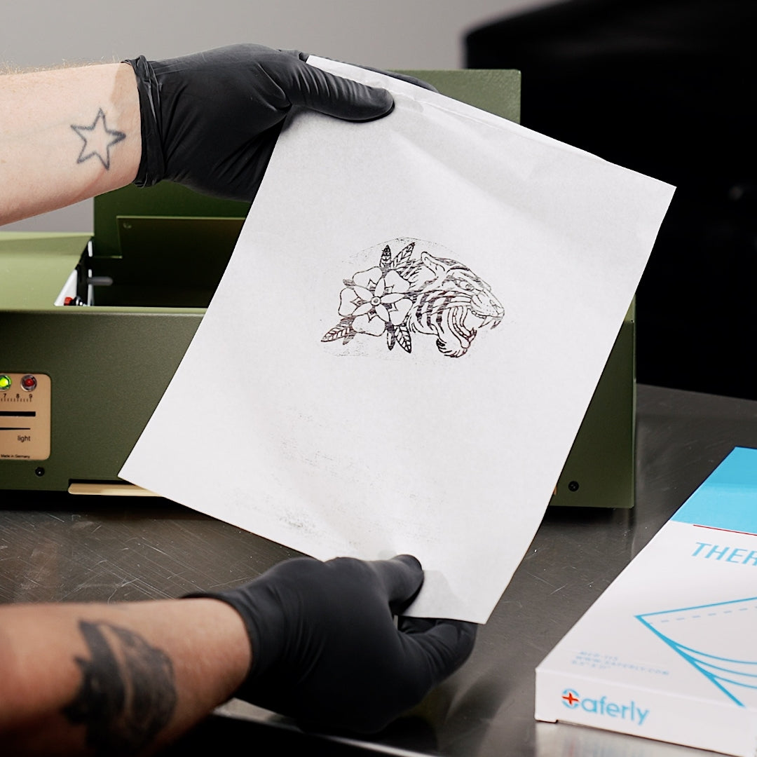 Free Gift - Saferly Tattoo Thermal Image Copier Stencil Paper — 8-1/2" x 11” — 100 Sheets