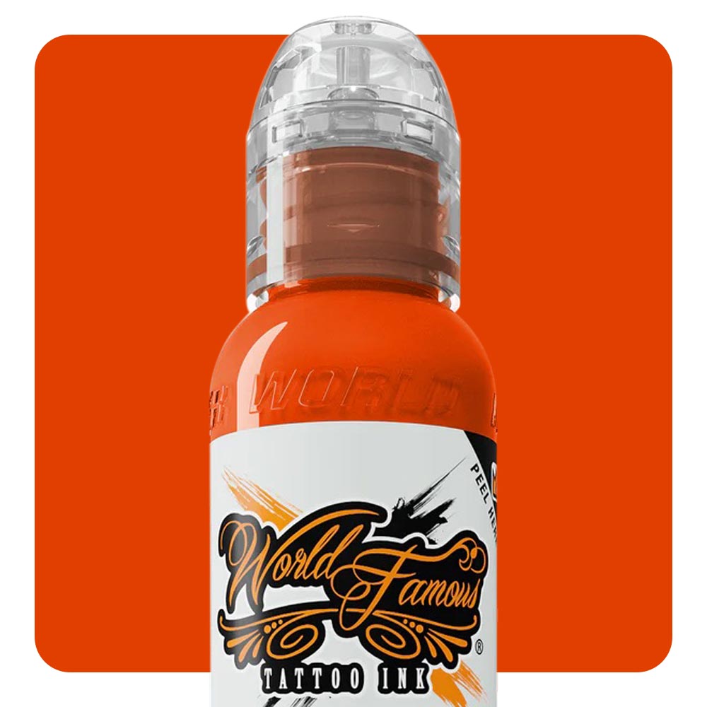 Straight Orange — World Famous Tattoo Ink — Pick Size
