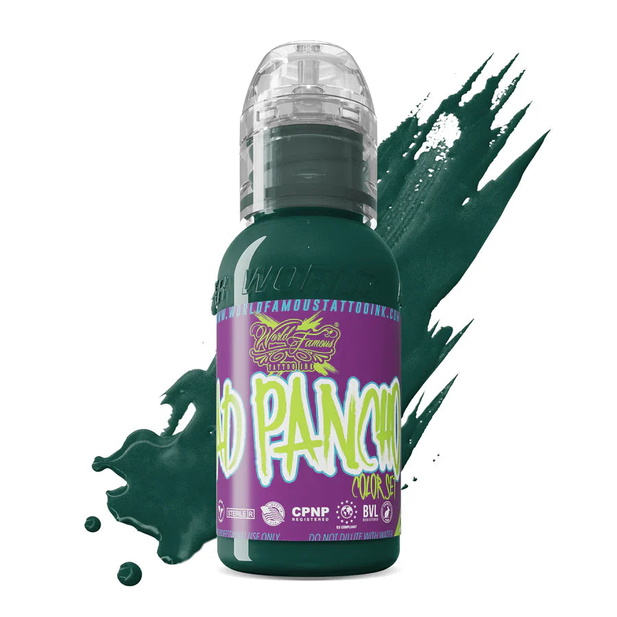 Pancho Deep Green — World Famous Tattoo Ink — Pick Size