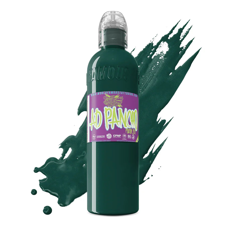 Pancho Deep Green — World Famous Tattoo Ink — Pick Size