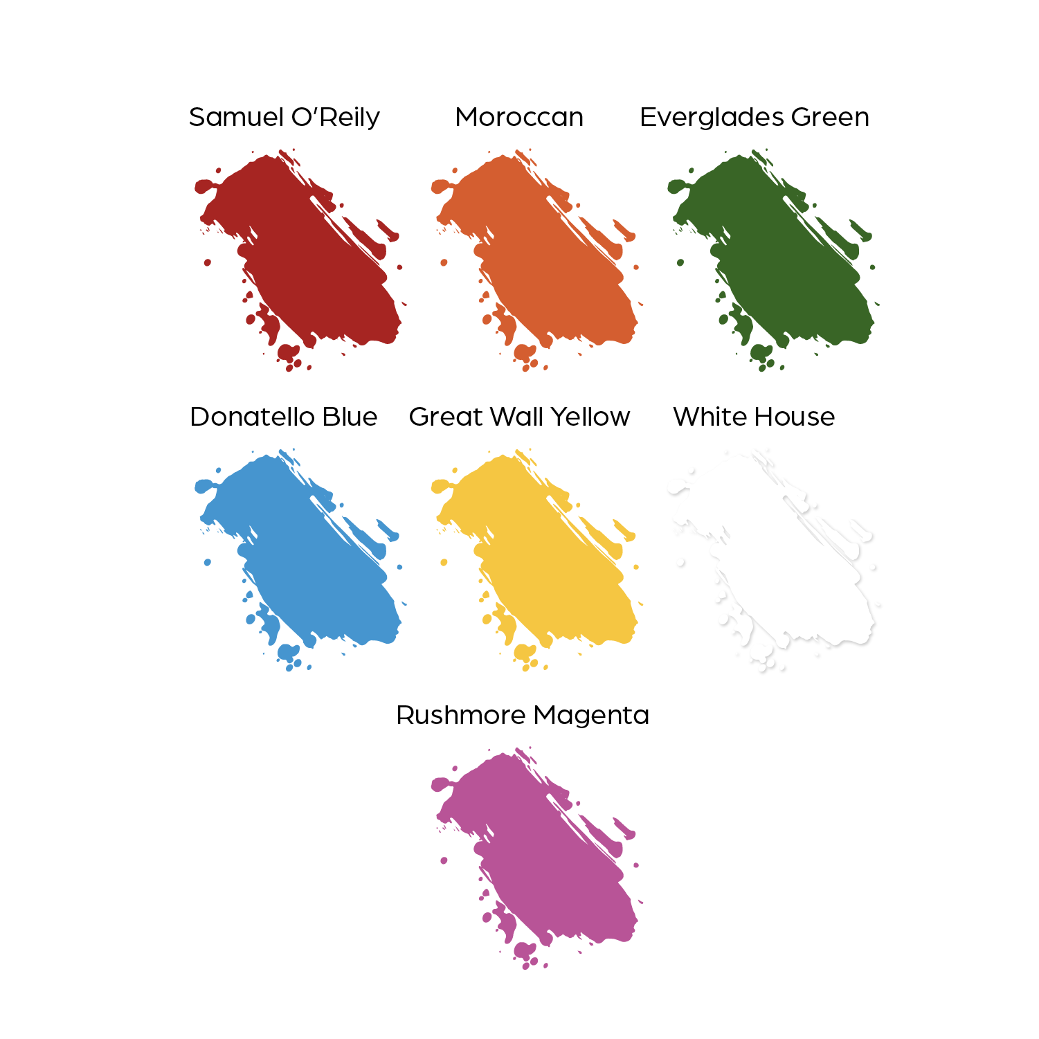 7Color Simple Set — World Famous Tattoo Ink — 1/2oz