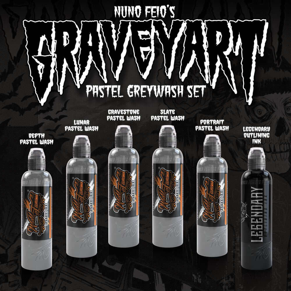 Nuno Feio Graveyart Set — World Famous Tattoo Ink — Pick Size