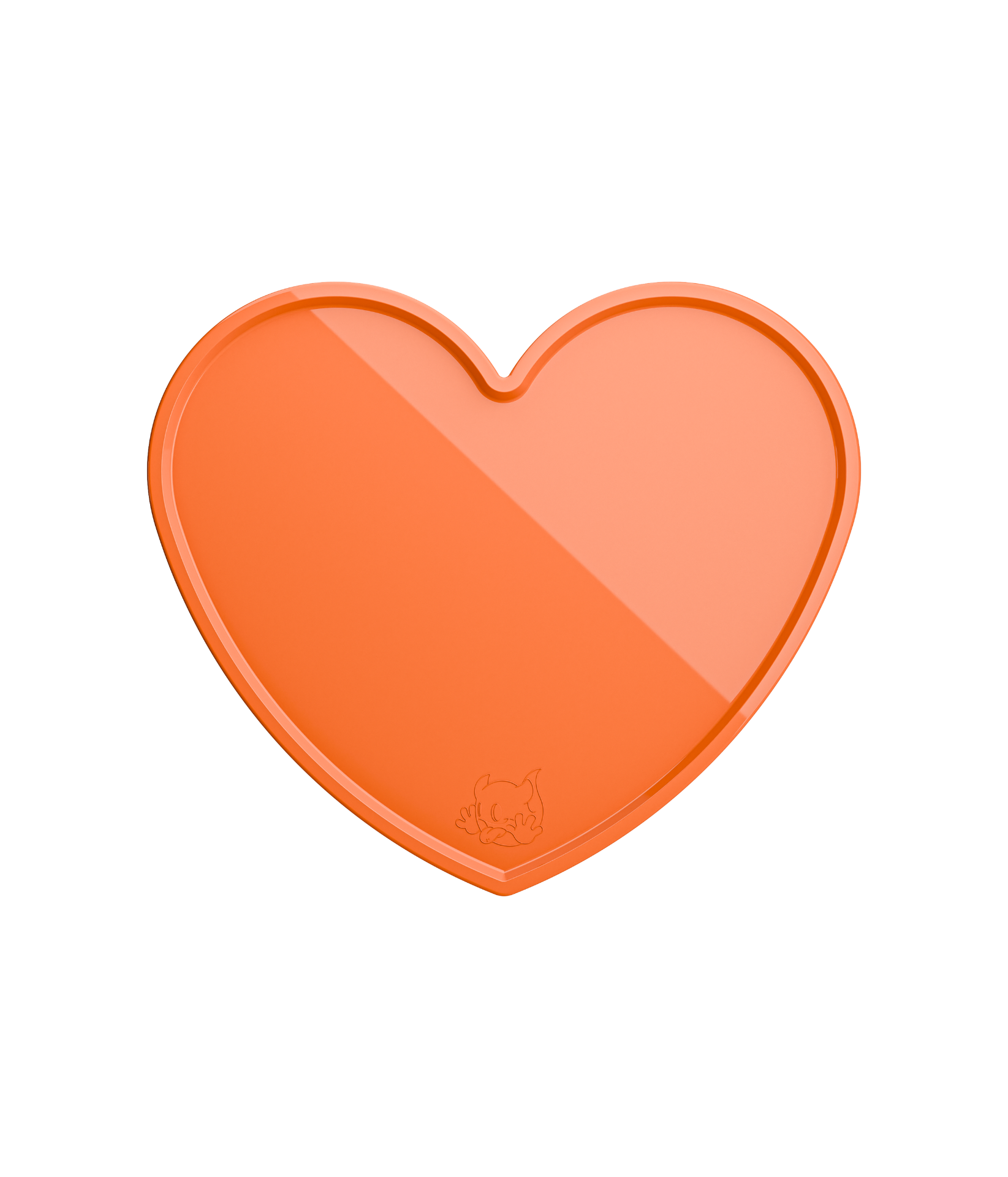 Heart Tray — Pastel Orange
